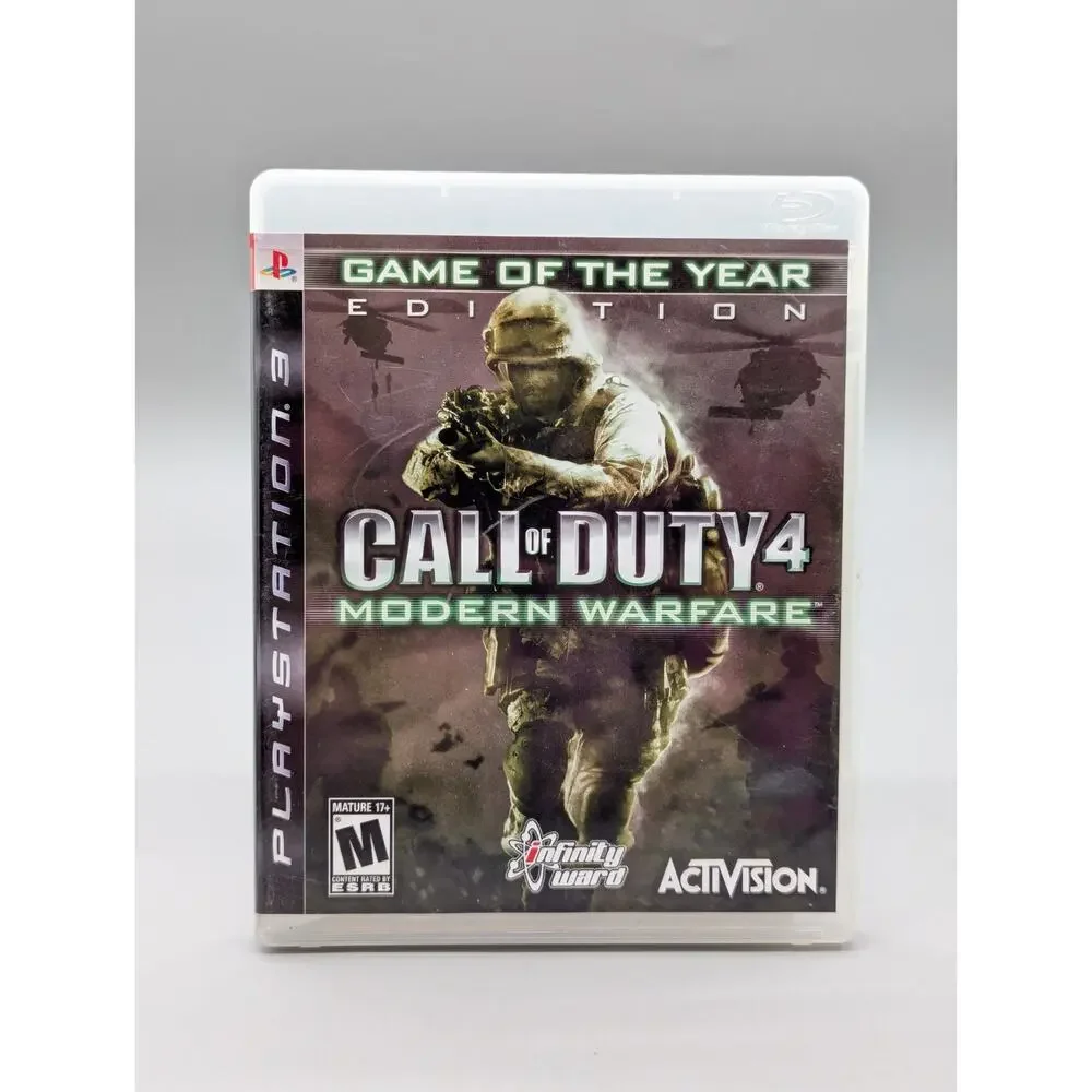 PS3 PlayStation 3 Call of Duty Black Ops Ghosts MW3 & Modern Warfare 4 Game Lot